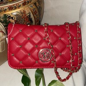 Badgley Mischka red bag